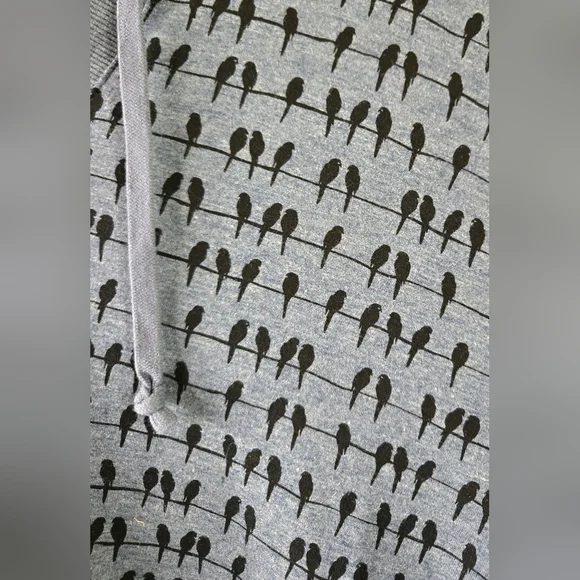 Jane And Delancey Blue Bird On A Wire Hooded Top Size 2X *FLAW* - Picture 2 of 6